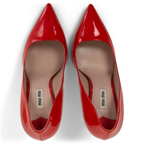 miu miu cherry red heels|Women's pumps shoes .